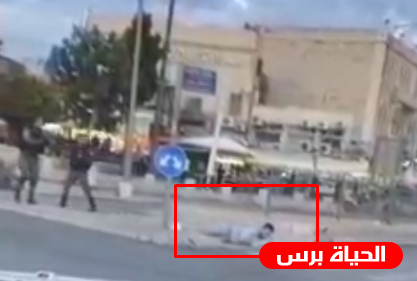 فيديو اعدام الشاب محمد سليمة في القدس 